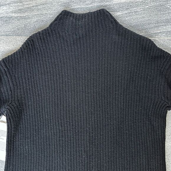 NWT Athleta Azalea Merino Wool Cashmere Oversized Sweater in Black XXS - Picture 11 of 16